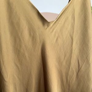 Olive colored Banana Republic silk-like slip dress size 8